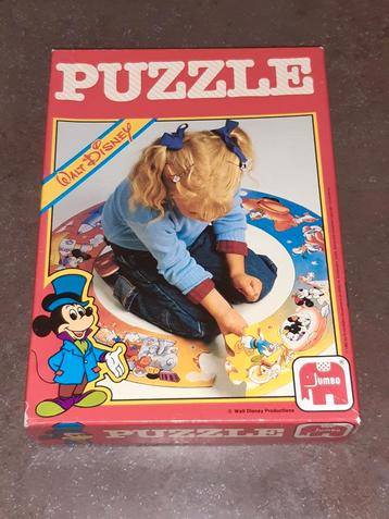 Ronde kinder vloer puzzel Walt Disney 1983 beschikbaar voor biedingen
