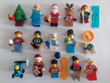 Lego kerst minifiguren  beschikbaar voor biedingen