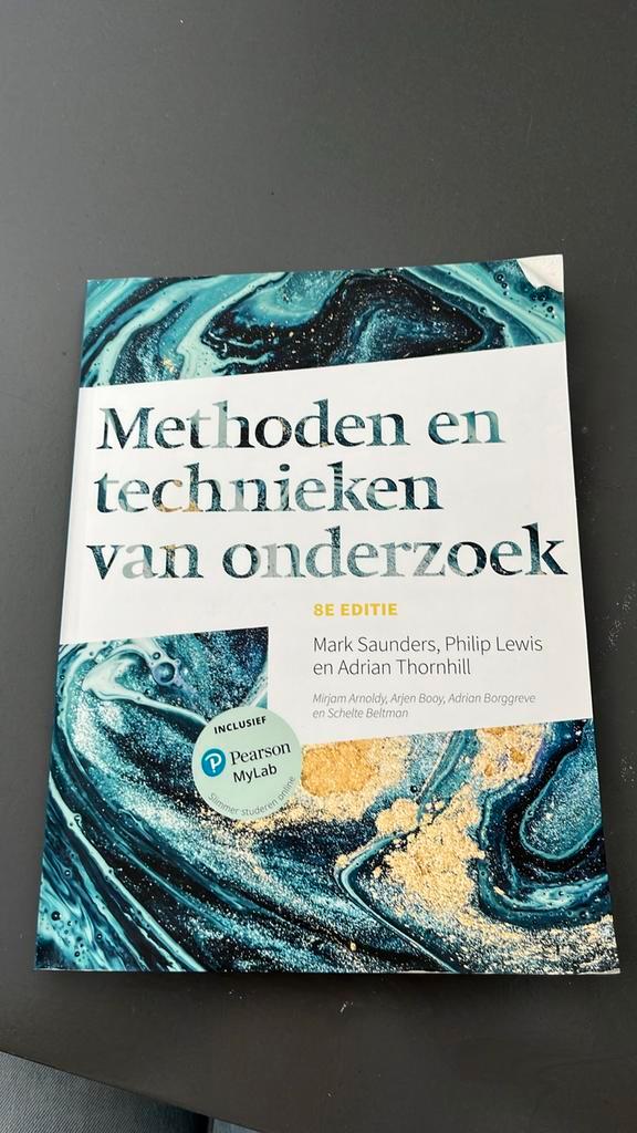 Mark Saunders - Methoden en technieken van onderzoek, Boeken, Schoolboeken, Gelezen, Nederlands, Overige niveaus, Ophalen of Verzenden