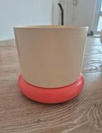 3 stuks kleurrijke moderne bloempotten HEMA, Ophalen, Gebruikt, Rond, Aardewerk