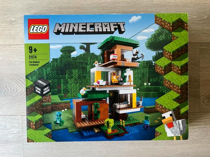 Lego Minecraft Moderne Boomhut (21174), Kinderen en Baby's, Speelgoed | Duplo en Lego, Zo goed als nieuw, Ophalen of Verzenden