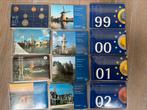 Verzameling 12 Jaarset Nederland gulden euro munten FDC, Postzegels en Munten, Munten | Nederland, Verzenden, Koningin Wilhelmina