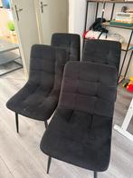 Gebruikte Eetkamerstoelen - Beschadigd, Ophalen, Gebruikt, Zwart, Stof