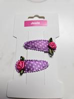Lila haarspeldjes met roosjes #87, Ophalen, Nieuw, Josie