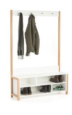 Woodman Northgate Kapstok met Bankje - Zo Goed Als Nieuw, Ophalen, Zo goed als nieuw, Staande kapstok, 150 tot 200 cm