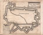 Oudewater Oudewaater plattegrond vestingkaart kopergravure, Antiek en Kunst, Kunst | Etsen en Gravures, Ophalen of Verzenden