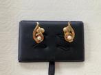 Goudkleurige oorclips met parel, Sieraden, Tassen en Uiterlijk, Overige materialen, Gebruikt, Ophalen of Verzenden, Knopjes of Stekers