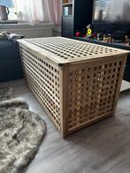 Ikea HOL opbegtafel, acacia, 98x50 cm, Ophalen, Gebruikt, 50 tot 100 cm, Minder dan 50 cm