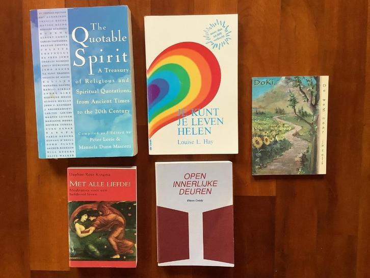 6 boeken New Age inspiratie teksten L Hay E Caddy DR Kingma, Boeken, Esoterie en Spiritualiteit, Gelezen, Overige typen, Spiritualiteit algemeen