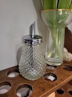 Vintage suikerstrooier met metalen deksel, Huis en Inrichting, Ophalen of Verzenden, Gebruikt