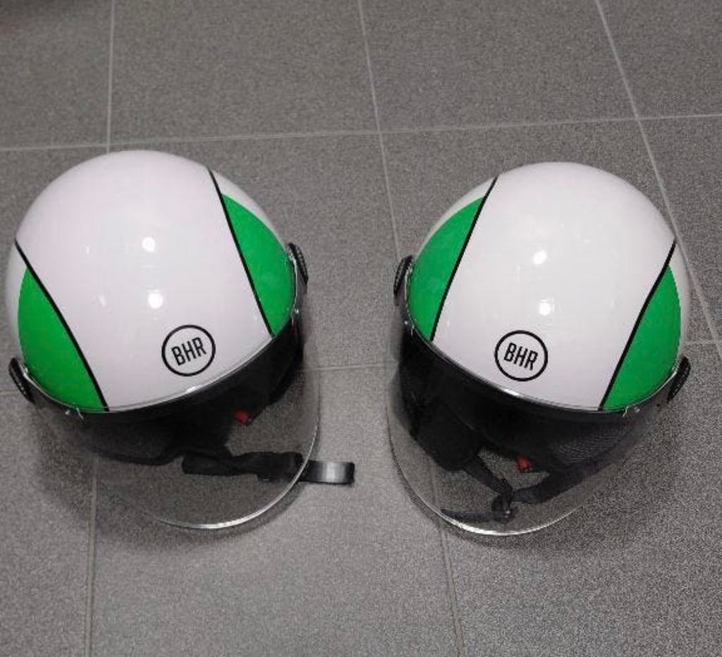 Tricolore helm voor vespa of toscana, Motoren, Ophalen of Verzenden, Nieuw zonder kaartje, L, Overige merken