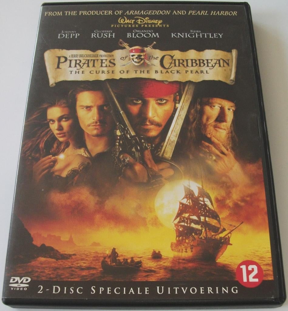 Dvd *** PIRATES OF THE CARIBBEAN 1 *** Walt Disney, Avontuur, Boxset, Ophalen of Verzenden, Zo goed als nieuw