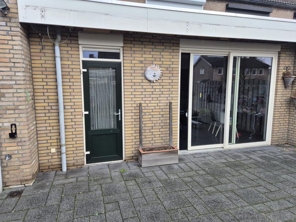 Loopdeur met bovenlicht, Doe-het-zelf en Verbouw, Deuren en Horren, Gebruikt, Buitendeur, 215 cm of meer, 80 tot 100 cm, Ophalen