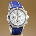 Breitling Crosswind A13355 Staal Diamant, Staal, Breitling, Polshorloge, Ophalen of Verzenden