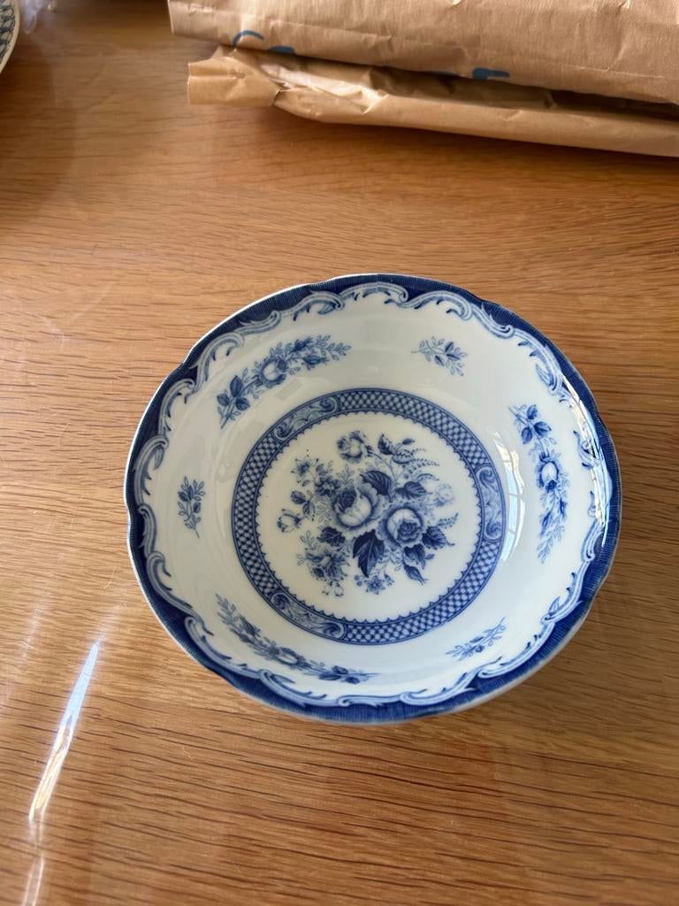 Vintage Blue Rose bordje, Fine China Japan, Antiek en Kunst, Ophalen of Verzenden