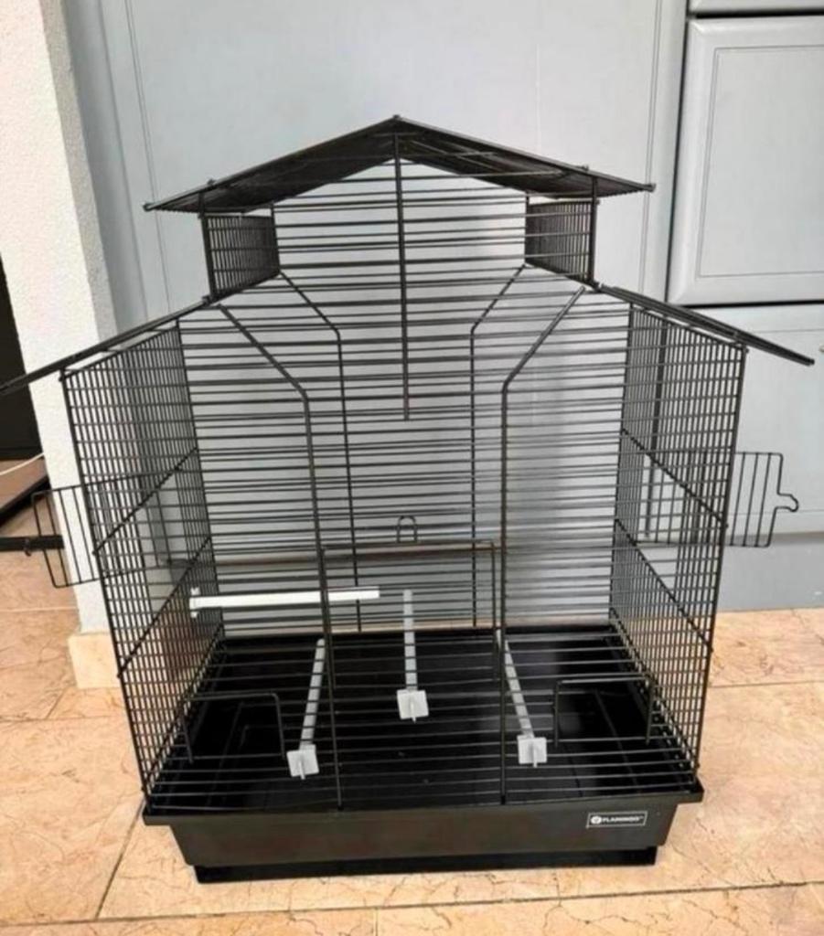 Parkietenkooi, Dieren en Toebehoren, Ophalen, Zo goed als nieuw, Aluminium, Vogelkooi