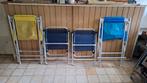 4 kampeerstoeltjes - inklapbaar - aluminium - zeer licht, Ophalen, Gebruikt, Campingstoel