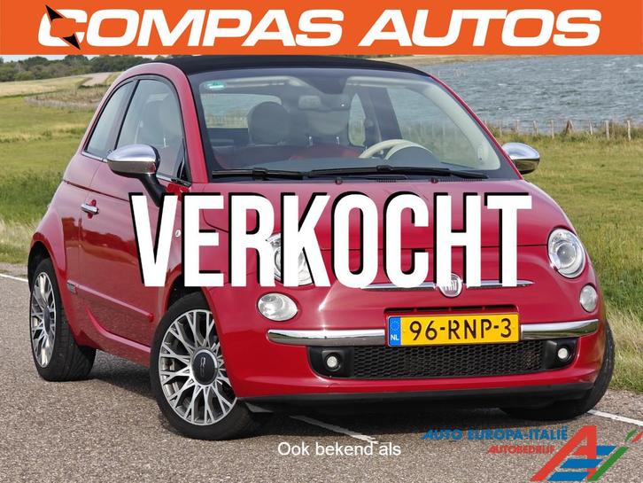 Fiat 500C Cabrio 1.2 Lounge | Leder | Uniek (bj 2011), Auto's, Fiat, Bedrijf, Te koop, 500C, ABS, Airbags, Airconditioning, Alarm