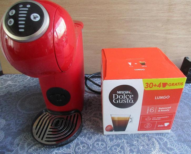 Krups NESCAFÉ Dolce Gusto Genio S Plus KP3405, Witgoed en Apparatuur, Koffiezetapparaten, Koffiepads en cups, Koffiemachine, Afneembaar waterreservoir