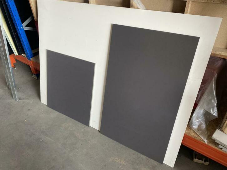 Trespa platen met 3 lagen aluminium dikte 12 mm Antraciet, Doe-het-zelf en Verbouw, Platen en Panelen, HPL, Minder dan 20 mm, Niet ingevuld