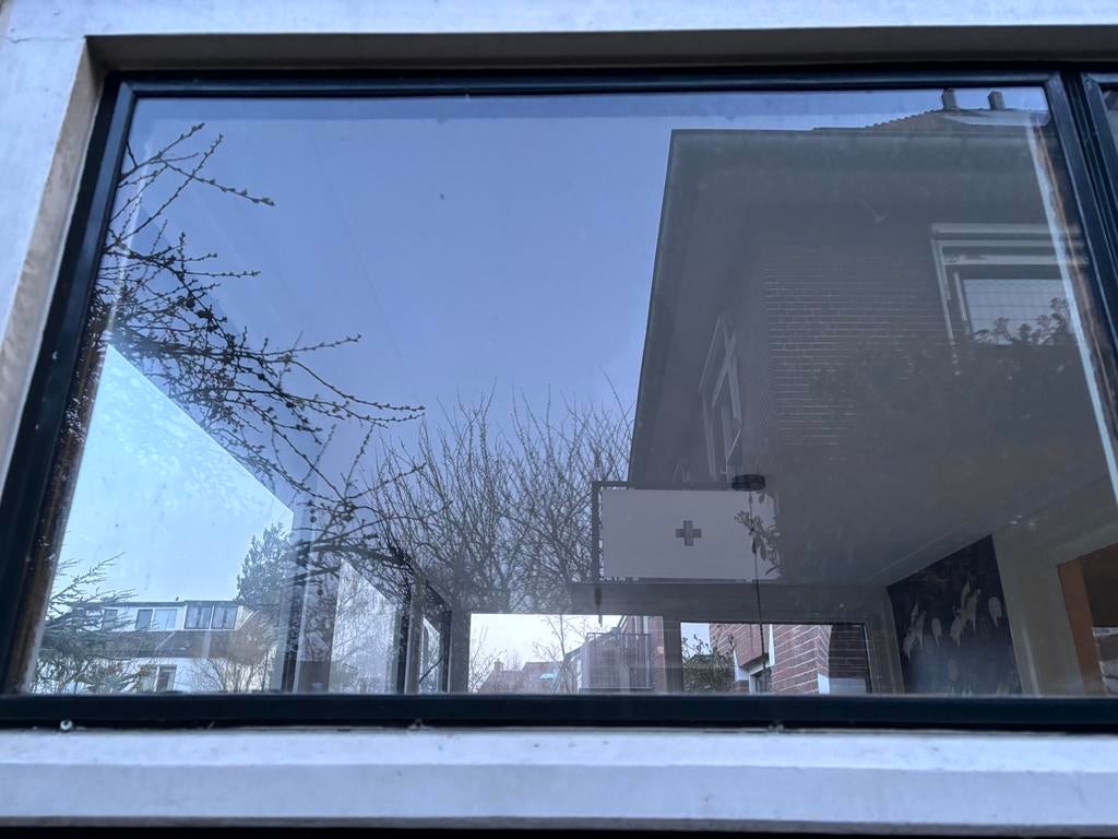 Voorzetramen 3 stuks van 64 x 98 cm, Doe-het-zelf en Verbouw, Glas en Ramen, Gevelraam of Ruit, Gebruikt, Minder dan 80 cm, 80 tot 120 cm