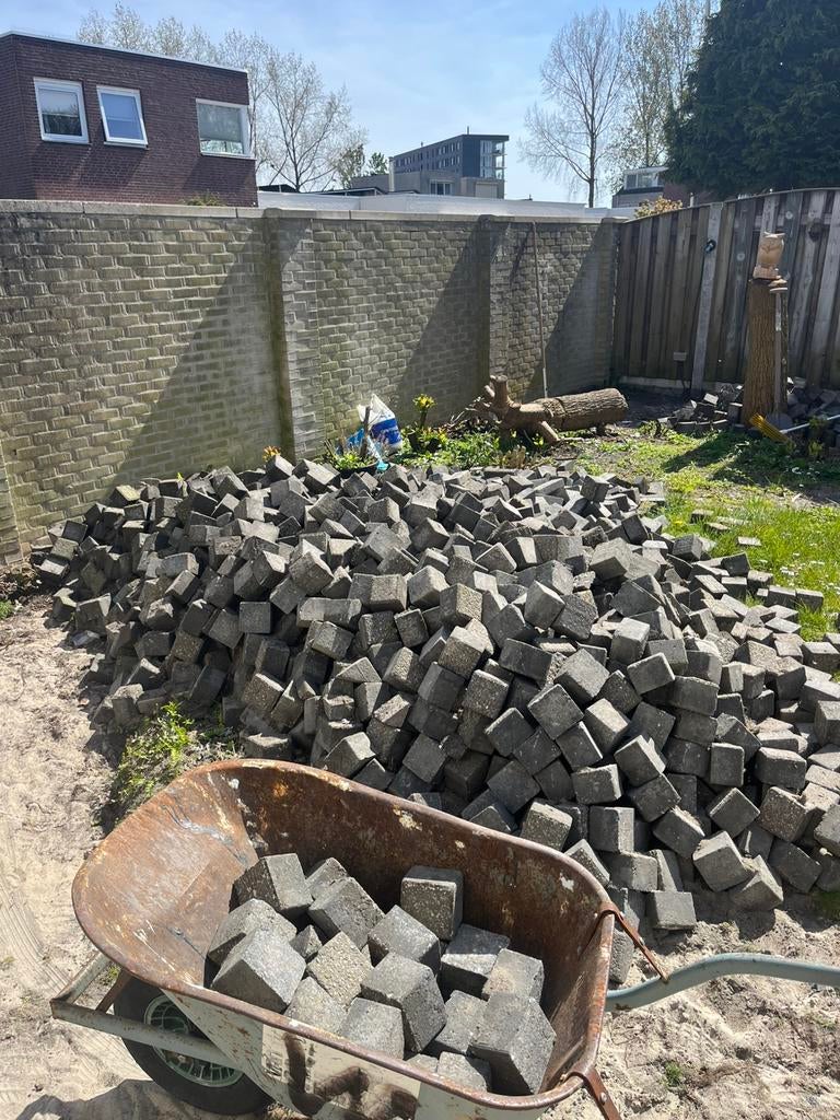 Bestrating GRATIS, Tuin en Terras, Ophalen, Zo goed als nieuw