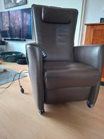 Prominent Relax Stoel Skai Leer met Wielen, Gebruikt, Modern, Comfort, Ophalen of Verzenden, 75 tot 100 cm
