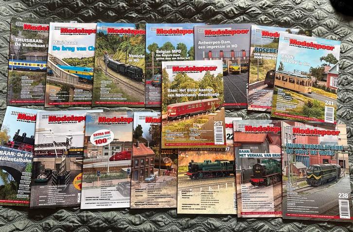 14 Modelspoor Magazine Collectie - Diverse Uitgaven, Hobby en Vrije tijd, Modeltreinen | Overige schalen, Gebruikt, Boek, Tijdschrift of Catalogus