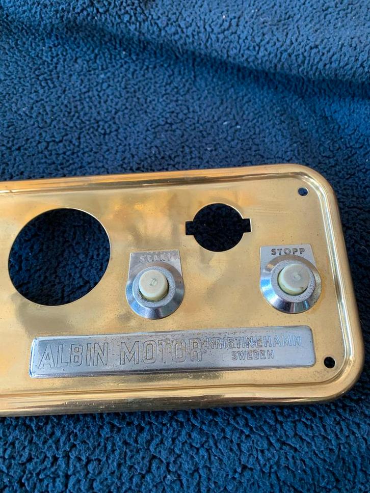 Albin Motor Dashboard Paneel - Kristinehamn Zweden, Watersport en Boten, Bootonderdelen, Gebruikt, Ophalen of Verzenden