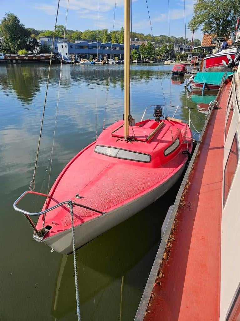Zeilboot Edel - met 6PK buitenboordmotor!, Watersport en Boten, Ophalen, Gebruikt, Tourjacht of Cruiser, Tot 6 meter