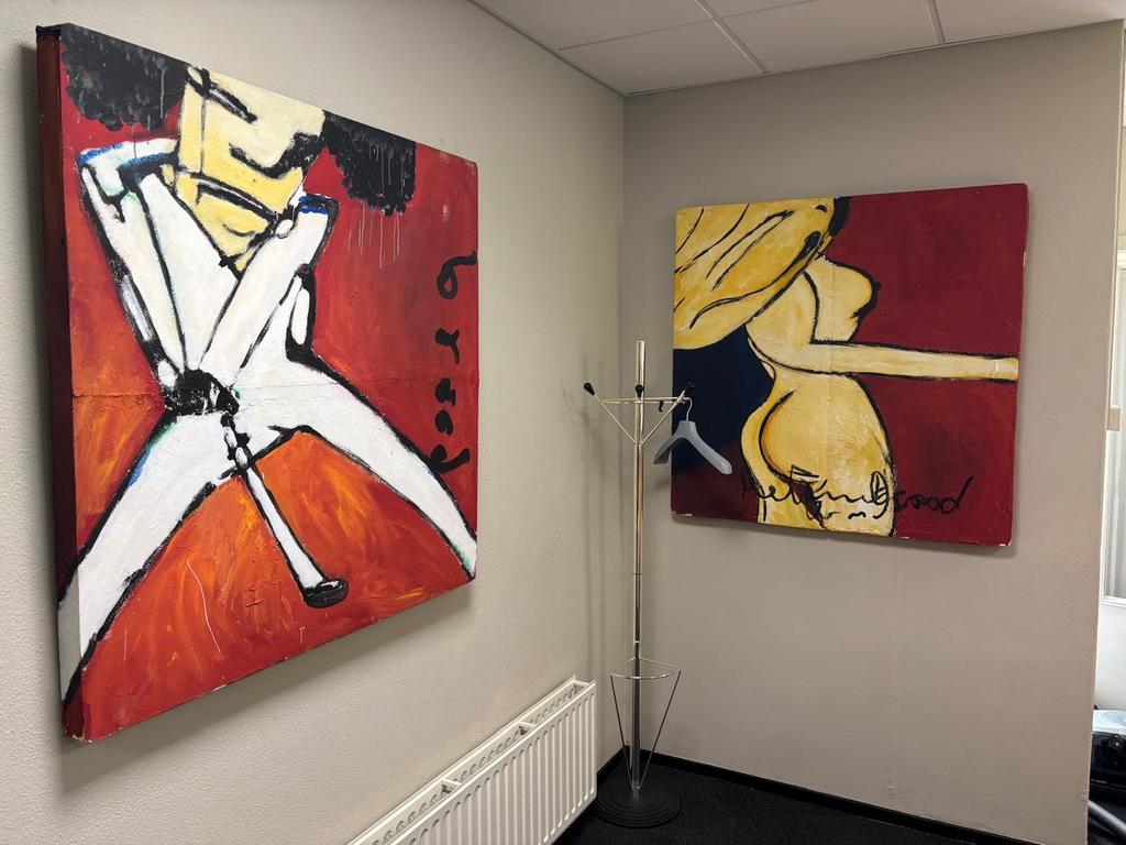Herman Brood Schilderijen replica- Set van 2 Unieke Werken, Ophalen of Verzenden