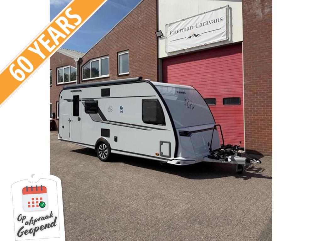 Knaus Sudwind 60 Years 540 FDK Incl. Mover en Luifel, Caravans en Kamperen, Bedrijf, Treinzit, Knaus, 1250 - 1500 kg
