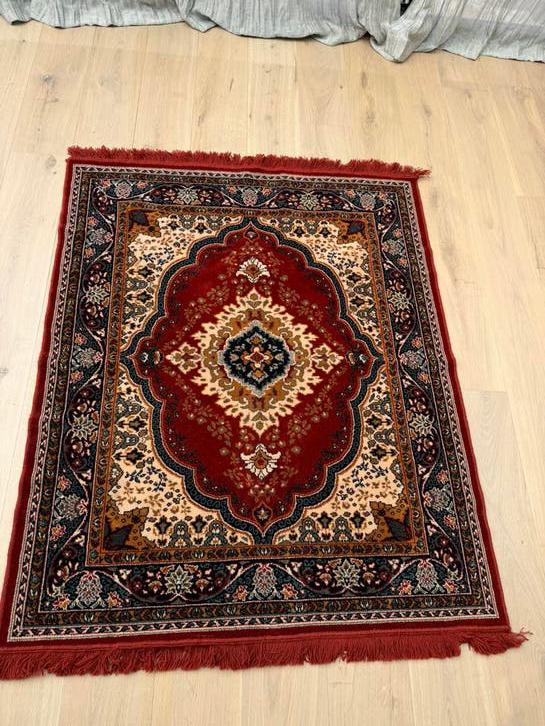 Vintage tafelkleed vloerkleedje no 4, Ophalen of Verzenden, Rechthoekig, 100 tot 150 cm