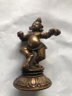 Oosters bronzen beeld - Dansende Krishna, Antiek en Kunst, Ophalen of Verzenden