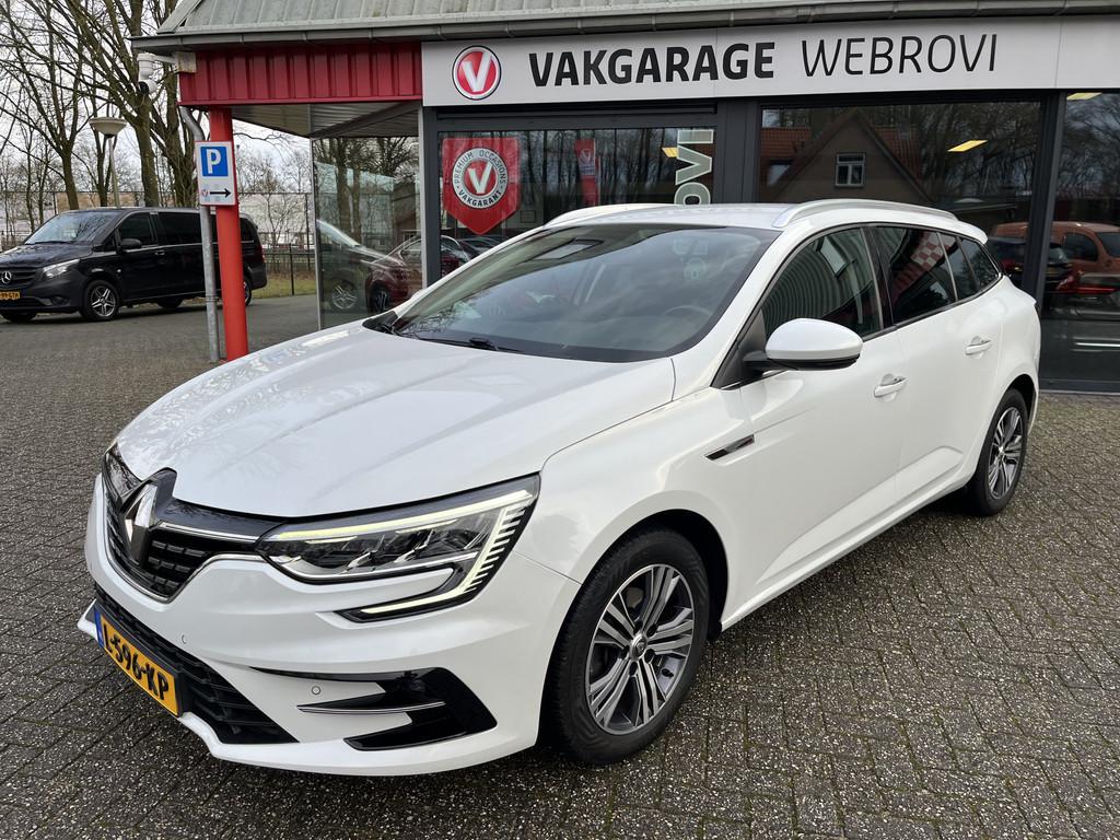 Renault Mégane Estate 1.3 TCe Intens Automaat Blanc Nacré, Gebruikt, Euro 6, 4 cilinders, Met garantie (alle)