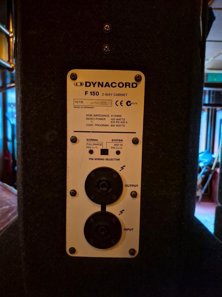 Complete Dynacord set  alleen als set tekoop, Muziek en Instrumenten, Mengpanelen, Gebruikt, 10 tot 20 kanalen, Ophalen