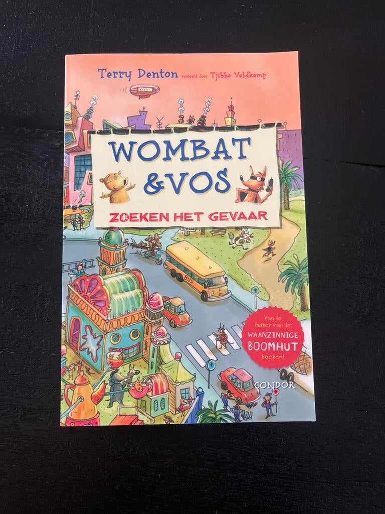Wombat & Vos Zoeken Het Gevaar - Terry Denton, Ophalen of Verzenden, Zo goed als nieuw, Fictie algemeen