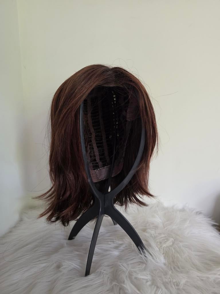 Nieuwstaat pruik echt haar, Ophalen, Zo goed als nieuw, Pruik of Haarverlenging