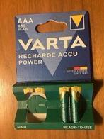 Varta AAA oplaadbare batterijen accu 1,2V Nieuw 2 st, Audio, Tv en Foto, Accu's en Batterijen, Ophalen, Nieuw, Oplaadbaar