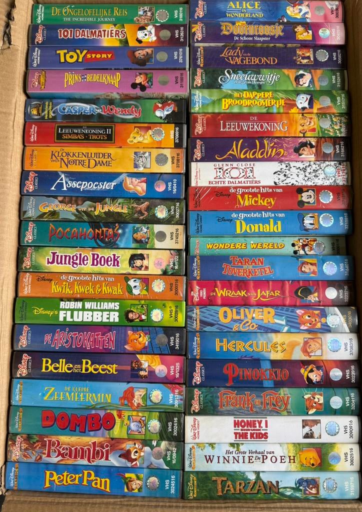 Aantal vhs video banden walt disney, Alle leeftijden, Ophalen of Verzenden, Gebruikt, Overige soorten