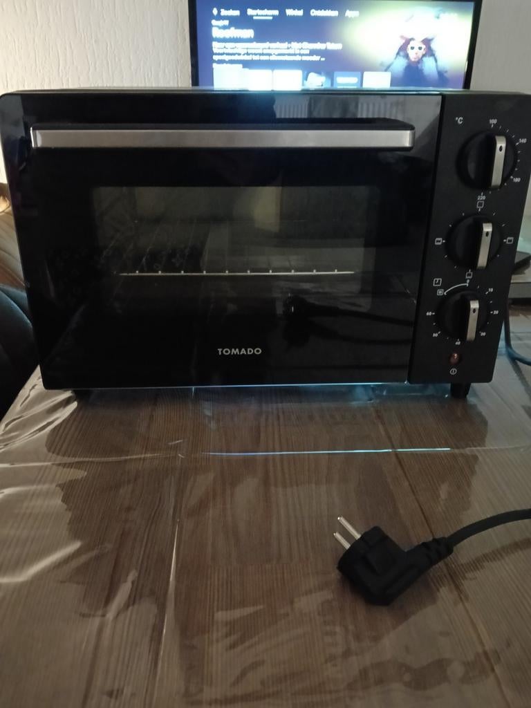 Tomado Oven - Compacte Zwarte Oven, Witgoed en Apparatuur, Ovens, Gebruikt, Vrijstaand, Oven, Minder dan 45 cm, 45 tot 60 cm, Ophalen