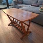 Vintage houten salontafel, mid century, Huis en Inrichting, Tafels | Salontafels, Ophalen, Gebruikt, 100 tot 150 cm, 50 tot 100 cm