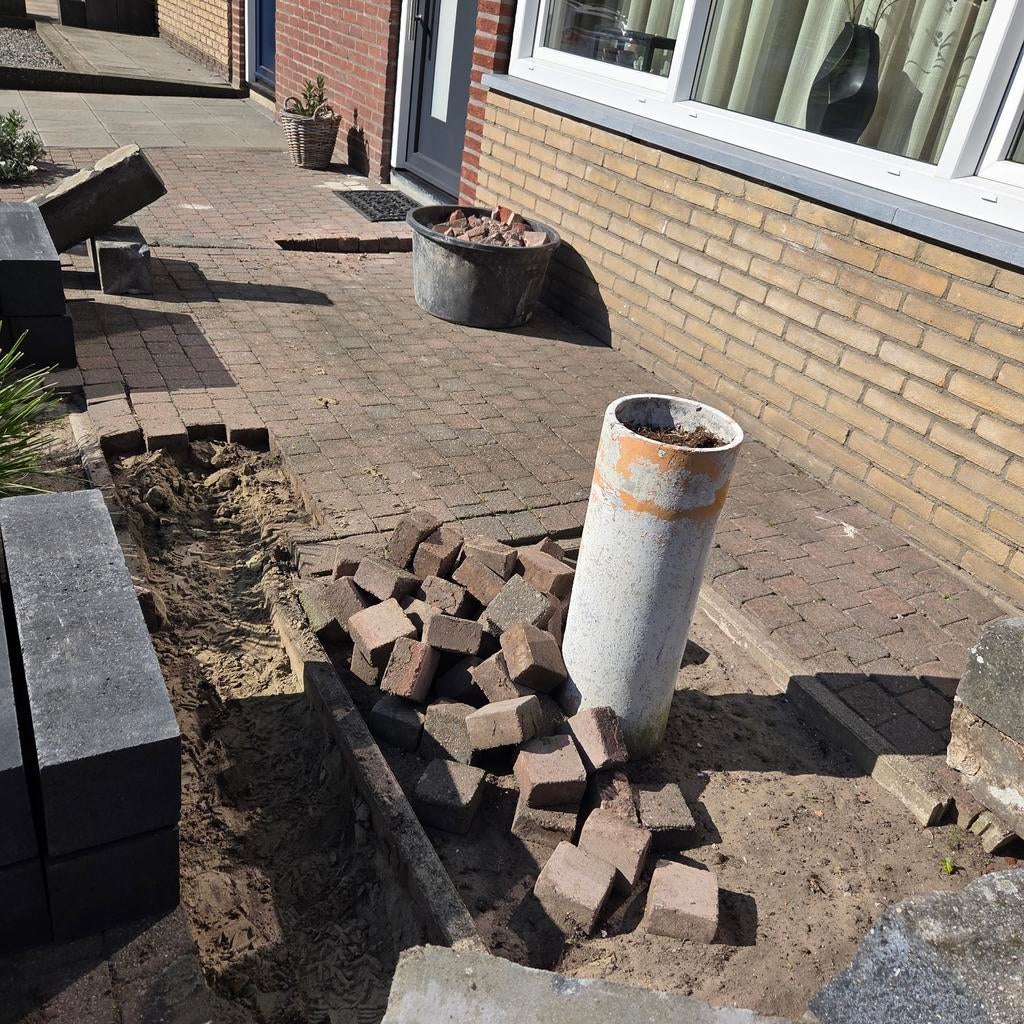 Klinkers 10x10cm - 18m2 - Gebruikt, Ophalen, Gebruikt, Klinkers, 10 m² of meer