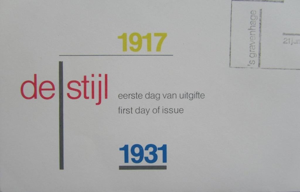 eerste dag enveloppe   kunstvorm DE STIJL, Postzegels en Munten, Postzegels | Eerstedagenveloppen, Ophalen of Verzenden, Onbeschreven