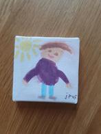 Zelfgemaakt kunstwerkje (7 bij 7 cm), Ophalen of Verzenden