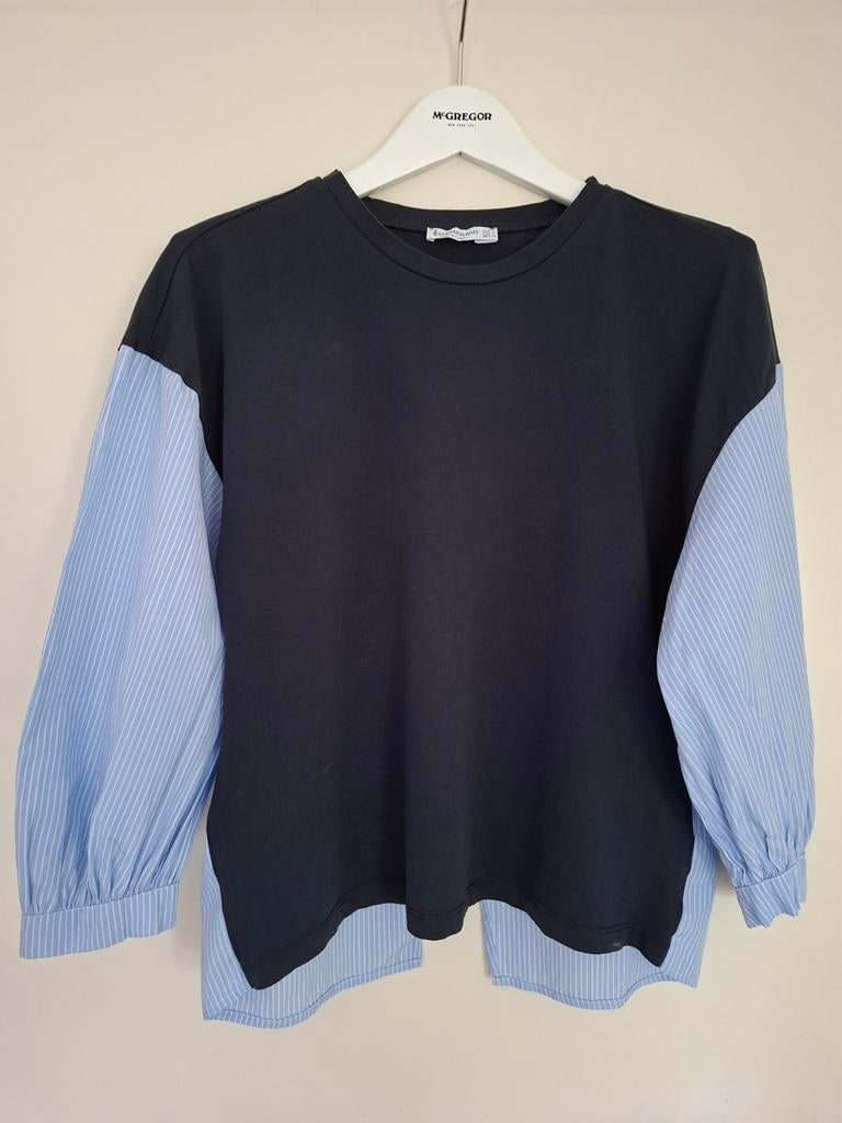 Stradivarius blauwe blouse met open rug, maat S, Kleding | Dames, Blouses en Tunieken, Ophalen of Verzenden