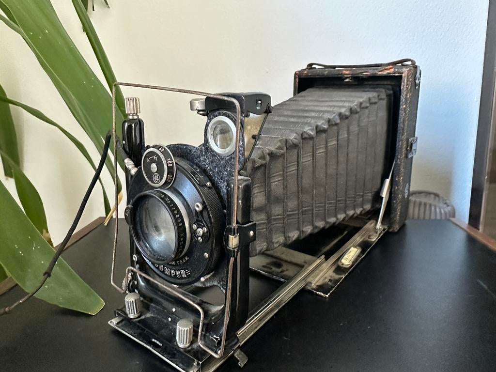 Vintage Compur Camera - Antieke Balgcamera, Ophalen, Gebruikt