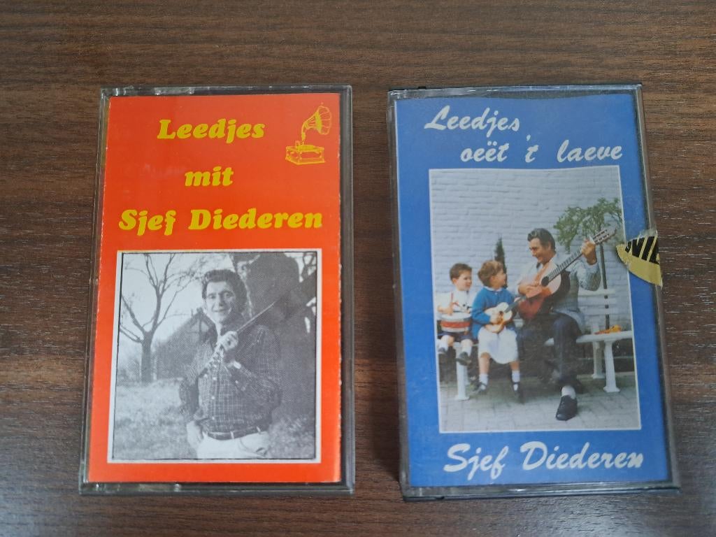 2 originele cassettebandjes van Sjef Diederen, Cd's en Dvd's, Cassettebandjes, 2 t/m 25 bandjes, Overige genres, Ophalen of Verzenden