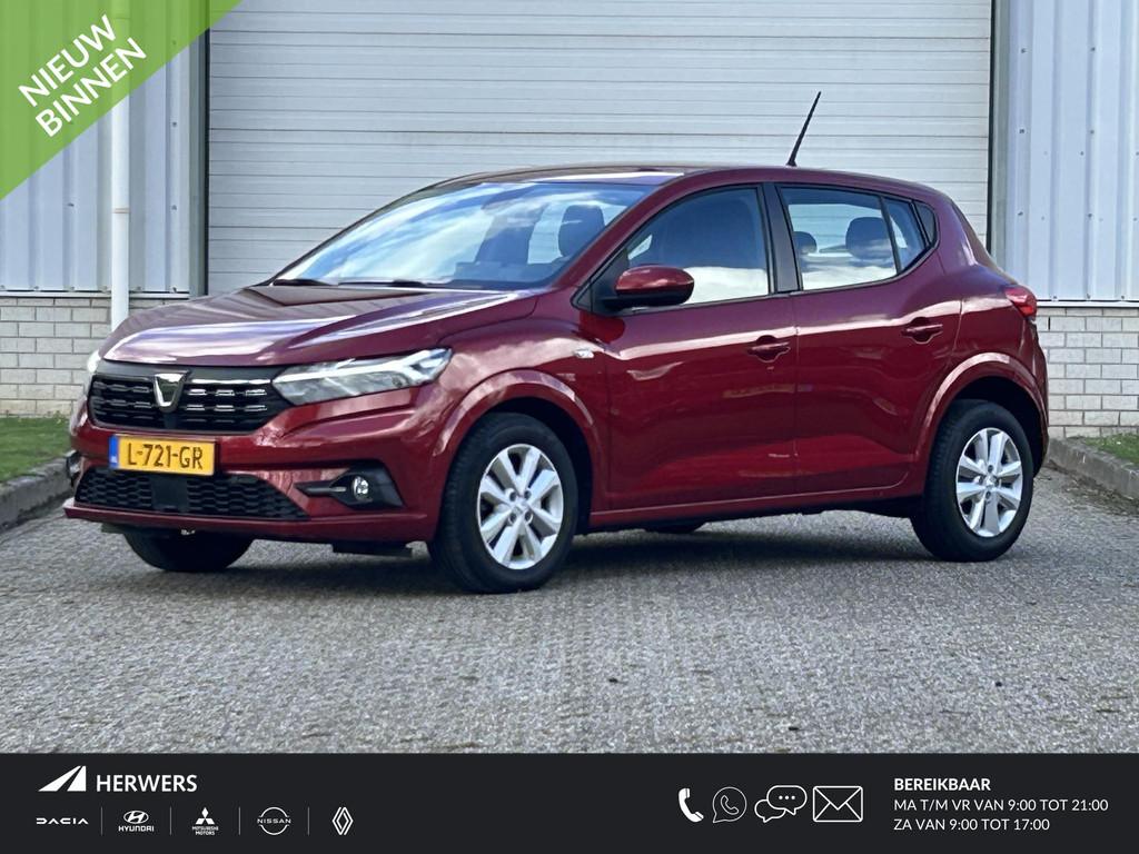 Dacia Sandero 1.0 Comfort Automaat / Trekhaak / Achteruitrij, Auto's, Dacia, Stof, Gebruikt, Euro 6, 49 €/maand