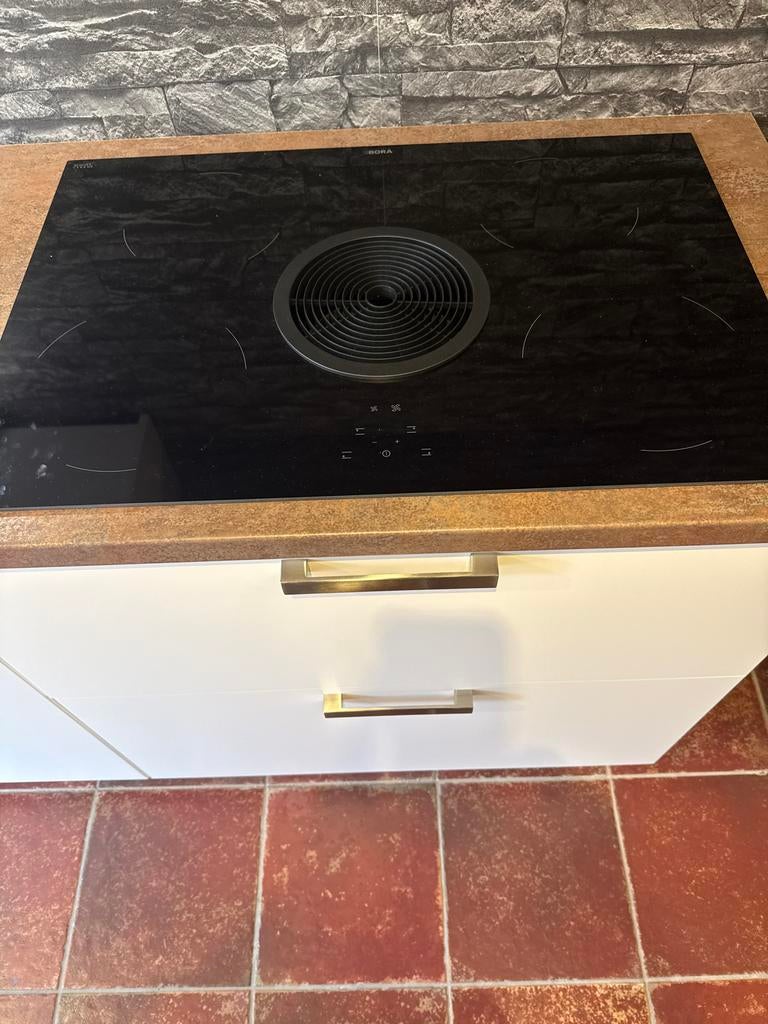 Bora GP4U inductiekookplaat met geïntegreerde afzuiging, Nieuw, Energieklasse A of zuiniger, Inbouw, Inductie